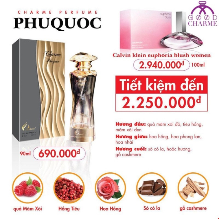 Nước hoa nữ Good Charme Phú Quốc 90ml