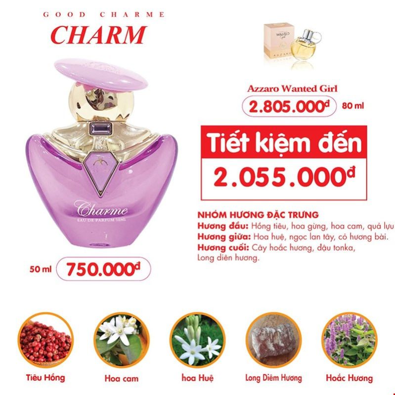 Nước hoa Good Charme Charm 50ml