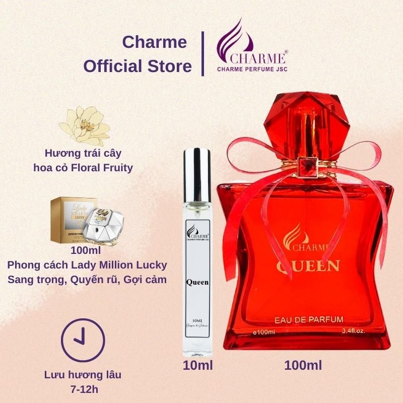 Nước hoa Charme Queen 10ml mini cho nữ