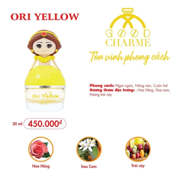 Nước hoa trẻ em Charme Ori Yellow 30ml