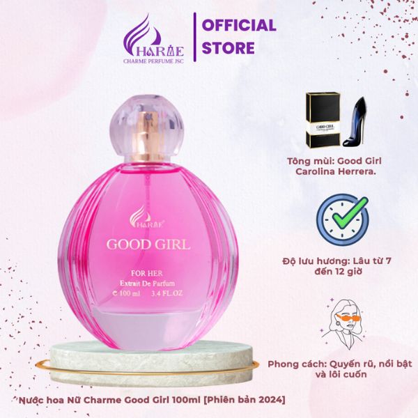 Nước hoa nữ Charme Good Girl 100ml phiên bản 2024