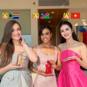 Hoa Hậu Ý Nhi tặng nước hoa Charme cho các hoa hậu quốc tế tại Miss World 2025