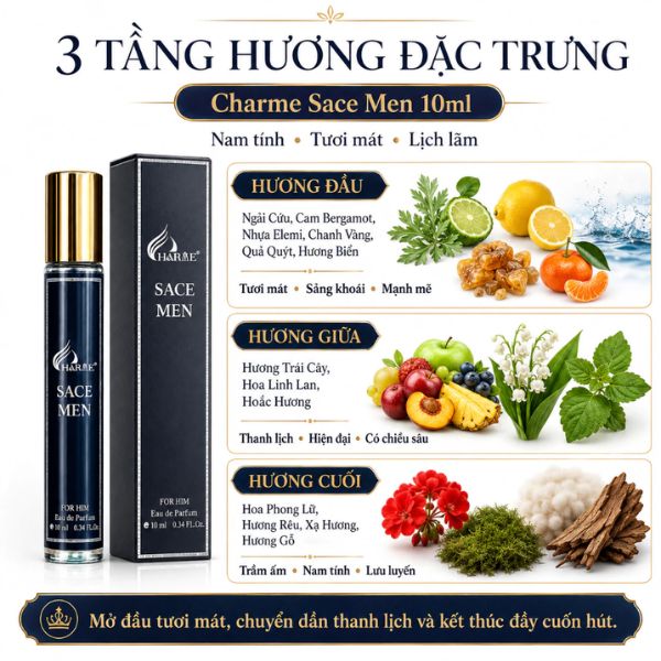 Nước hoa Charme Sace Men 10ml