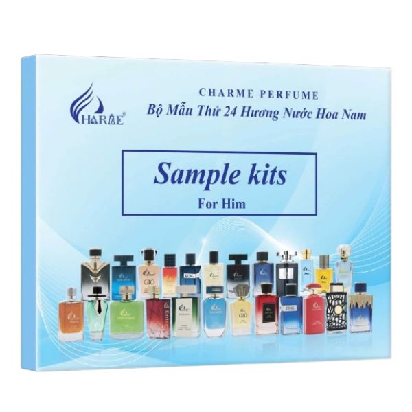Bộ mẫu thử nước hoa Charme nam 24 mùi